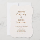 Invitation Boho Neutral Beach Wedding (Devant)