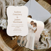 Invitation Boho Neutral Beach Wedding