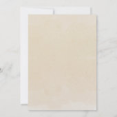 Invitation Boho Neutral Bois lettres bloc C'est une fille dou (Dos)