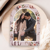 Invitation Boho Neutral Citrouille Floral Arch Fête des marié