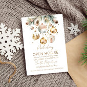 Invitation Boho Noël jour modèle