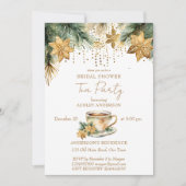 Invitation Boho Noël nuptiale douche nuptiale fête du thé (Devant)