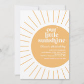 Invitation boho notre petit anniversaire ensoleillé (Devant)