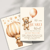 Invitation Boho Nous Pouvons Attendre Bearly Beige Oear Baby 