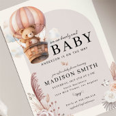 Invitation Boho Nous Pouvons Bearly Wait Baby shower