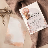 Invitation Boho Nous Pouvons Bearly Wait Baby shower