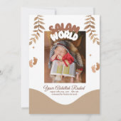 Invitation Boho Nursery Baby Boy Muslim Newborn Aqiqah Aqeeqa (Dos)