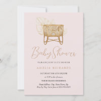 Boho Nursery Bassinet Baby shower rose