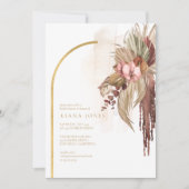 Invitation Boho Oasis Mariage Floral Fête des mariées ID959 (Devant)