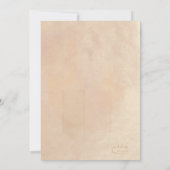 Invitation Boho Oasis Mariage Floral Fête des mariées ID959 (Dos)