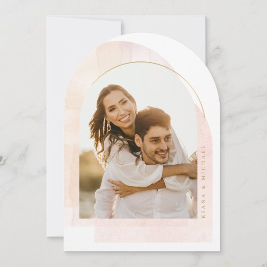 Invitation Boho Oasis Mariage Modèle photo Arch ID959 (Dos)