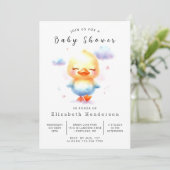 Invitation Boho Online Duck Baby shower (Debout devant)