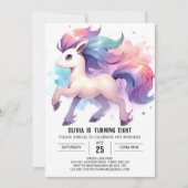 Invitation Boho Online Horse Anniversaire (Devant)