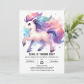 Invitation Boho Online Horse Anniversaire (Debout devant)