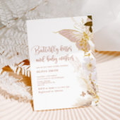 Invitation Boho or Butterfly baisers baby shower
