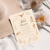 Invitation Boho Ouest sauvage Cowboy Brive