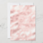 Invitation Boho Palm Dusty Rose Roses Marine Fête des mariées (Dos)