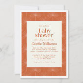 Invitation Boho Palm Feuille rouille Baby shower botanique (Devant)