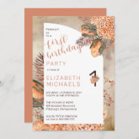 Boho Palm Feuilles | Hydrangeas 1er anniversaire