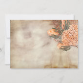 Invitation Boho Palm Feuilles Hydrangeas Girl Photo Baptême D (Dos)