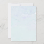 Invitation Boho Palm Jungle Foliage Blue Seaside Détails (Dos)