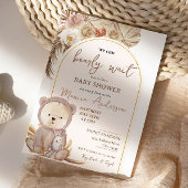 Invitation Boho Pampas Baby shower Ours Grass