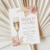 Invitation Boho Pampas Brunch Bubbly nuptiale douche Invitati