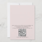 Invitation Boho Pampas Grass Dusty Floral QR Code Wedding (Dos)