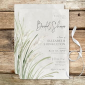 Invitation Boho Pampas Grass Fête des mariées minimale