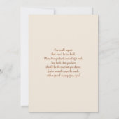 Invitation Boho Pampas Grass fille Baby shower (Dos)