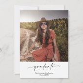 Invitation Boho Pampas Grass Photo Party Graduation (Dos)