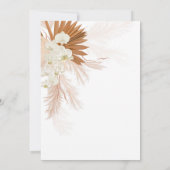 Invitation Boho Pampas Grass Tan Baby shower Floral (Dos)