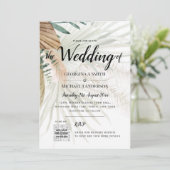 Invitation Boho Pampas Grass Terracotta Mariage photo (Debout devant)