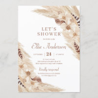 Boho Pampas herbe dessert orchidée douche nuptiale