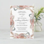 Invitation BOHO Pampas Herbe Tropical Aquarelle Flush (Debout devant)