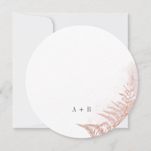 Invitation Boho Pampas Palmiers séchés Grass Mariage en terre (Dos)