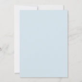 Invitation Boho Pampas Sky Blue avec Mariage (Dos)
