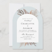 Invitation Boho Pampasgras Wedding Invite (Devant)