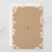 Invitation Boho Pastel Floral Wreath Russe Mariage (Dos)