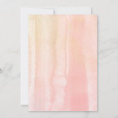 Invitation Boho Peach Flowers Élégant Dîner De Répétition De  (Dos)