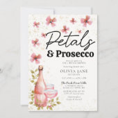 Invitation Boho Petals Prosecco Fête des mariées de la Flore (Devant)