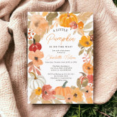 Invitation Boho Petit citrouille baby shower d'automne