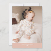 Invitation Boho Photo Daisy 1er Anniversaire (Dos)