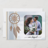 Invitation Boho Photo Dreamcatcher Happily Ever After Party (Devant)