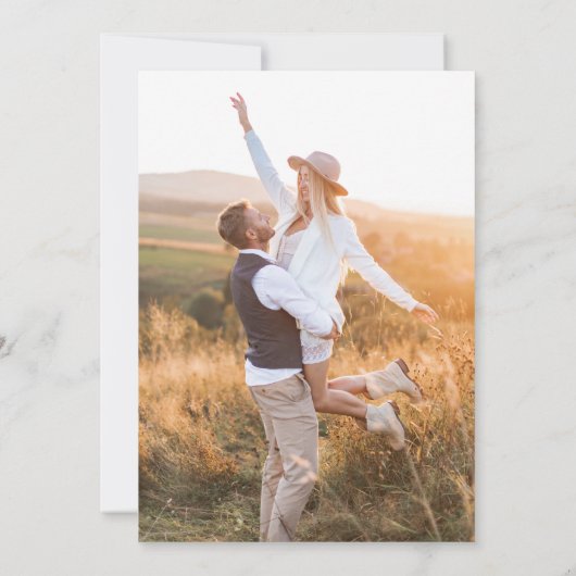 Invitation Boho Photo Wedding Inviter Modern Rustic (Dos)