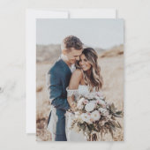 Invitation Boho Photo Wedding | Minimaliste modern (Dos)