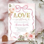Invitation Boho Pink Coquette Pampas Grass Baby Shower Love i<br><div class="desc">Boho Pink Coquette Pampass Grass Baby Shower Invitation,  Love in Bloom Baby Shower Invite,  Editable Blooming Floral Baby Shower</div>