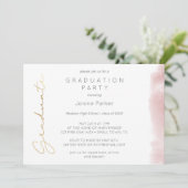 Invitation Boho Pink Dream Catcher Photo Graduation Party (Debout devant)