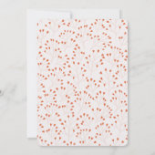 Invitation Boho Pink Hearts Chérie Baby shower virtuel (Dos)