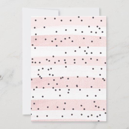 Invitation Boho Pink Rainbow Anniversaire, Rose 1er anniversa (Dos)